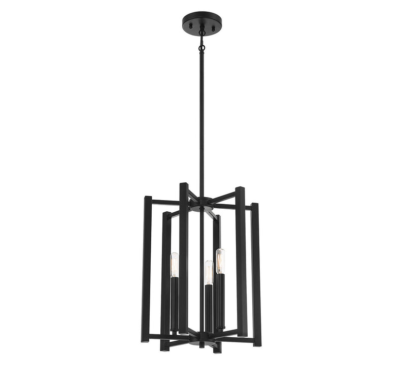 Savoy House 3-7700-3-89 Three Light Pendant, Matte Black (3)