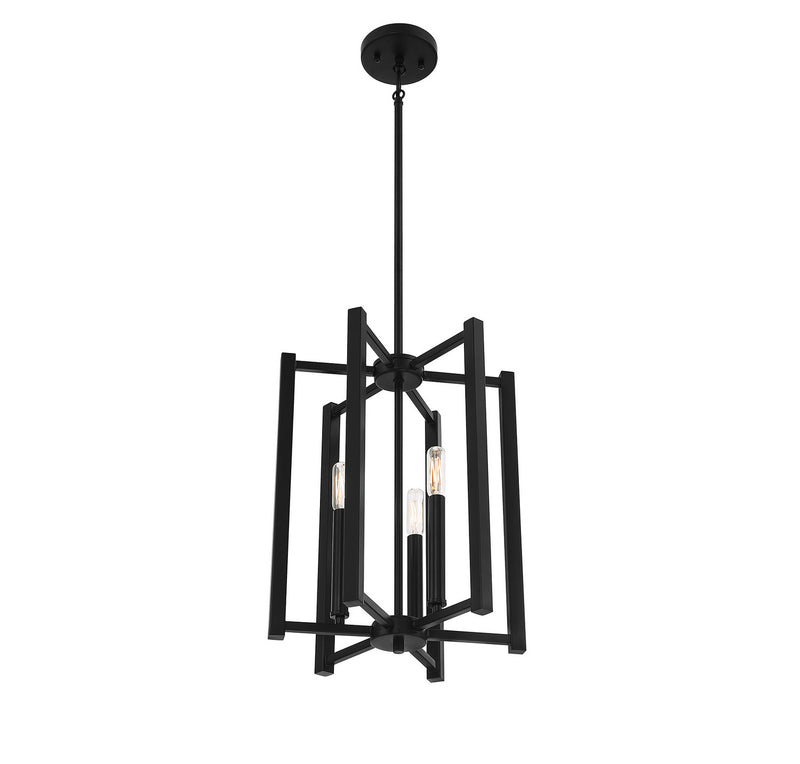 Savoy House 3-7700-3-89 Three Light Pendant, Matte Black (4)