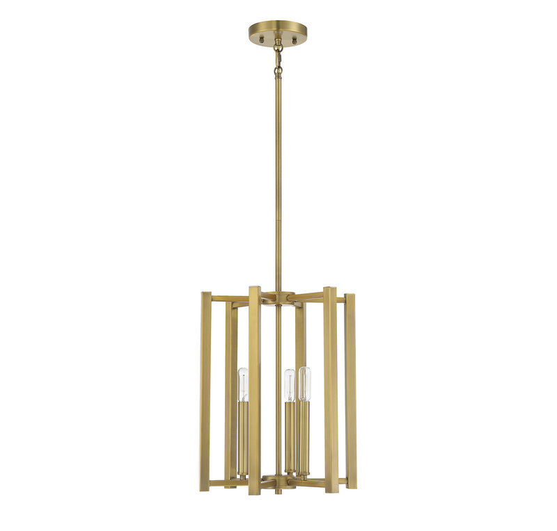 Savoy House 3-7700-3-322 Three Light Pendant, Warm Brass (2)