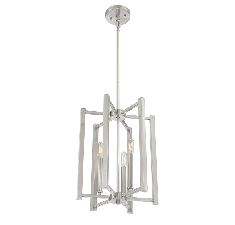 Savoy House 3-7700-3-SN Three Light Pendant, Satin Nickel (4)