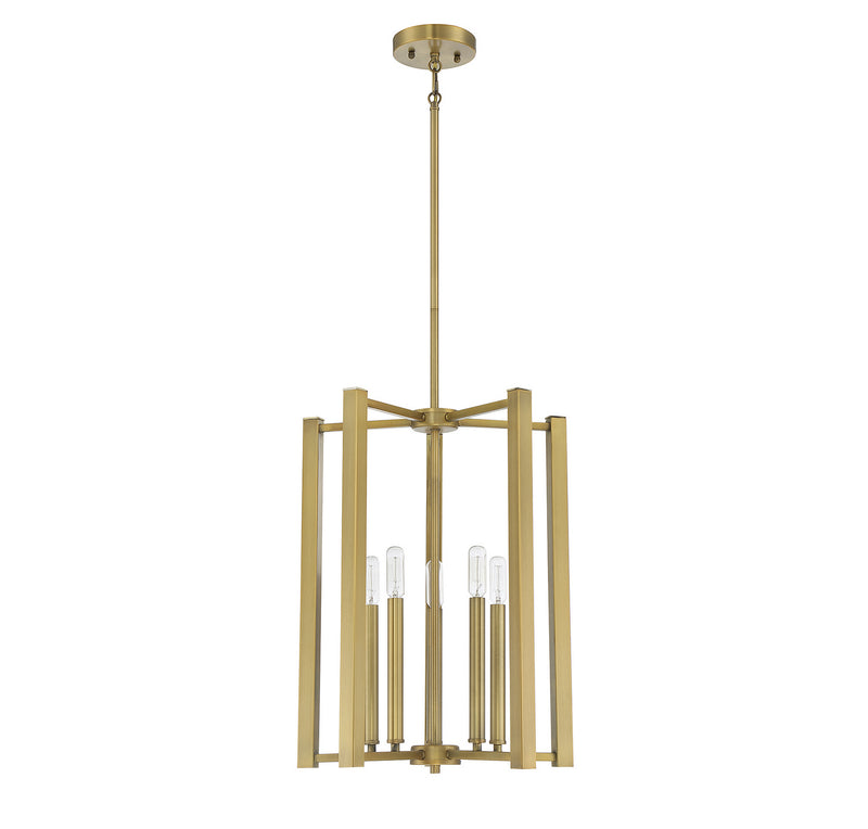 Savoy House 3-7701-5-322 Five Light Pendant, Warm Brass (2)