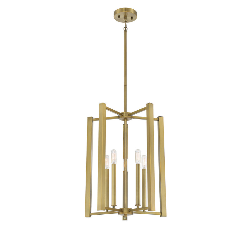 Savoy House 3-7701-5-322 Five Light Pendant, Warm Brass (3)