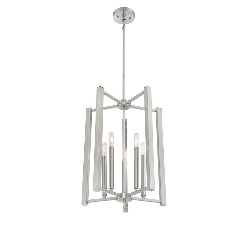 Savoy House 3-7701-5-SN Five Light Pendant, Satin Nickel (4)