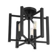 Savoy House 6-7702-3-89 Three Light Semi-Flush Mount, Matte Black (4)