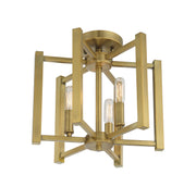 Savoy House 6-7702-3-322 Three Light Semi-Flush Mount, Warm Brass (4)