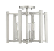 Savoy House 6-7702-3-SN Three Light Semi-Flush Mount, Satin Nickel (2)