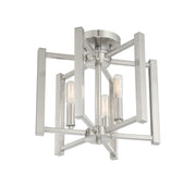 Savoy House 6-7702-3-SN Three Light Semi-Flush Mount, Satin Nickel (4)