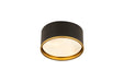 Z-Lite 2303F2-MB-RB Arlo Two Light Flush Mount, Matte Black / Rubbed Brass Alternate Image 2.jpg