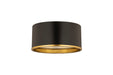 Z-Lite 2303F2-MB-RB Arlo Two Light Flush Mount, Matte Black / Rubbed Brass Alternate Image 3.jpg