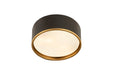 Z-Lite 2303F3-MB-RB Arlo Three Light Flush Mount, Matte Black / Rubbed Brass Alternate Image 2.jpg