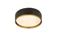 Z-Lite 2303F4-MB-RB Arlo Four Light Flush Mount, Matte Black / Rubbed Brass Alternate Image.jpg