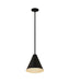 Z-Lite 6011P12-MB Eaton One Light Pendant, Matte Black Alternate Image 2.jpg