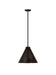 Z-Lite 6011P18-BP Eaton One Light Pendant, Bronze Plate Alternate Image.jpg