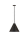 Z-Lite 6011P18-MB Eaton One Light Pendant, Matte Black Alternate Image.jpg