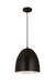 Z-Lite 6012P12-SBK Z Studio Dome Pendant One Light Pendant, Satin Black Alternate Image 3.jpg