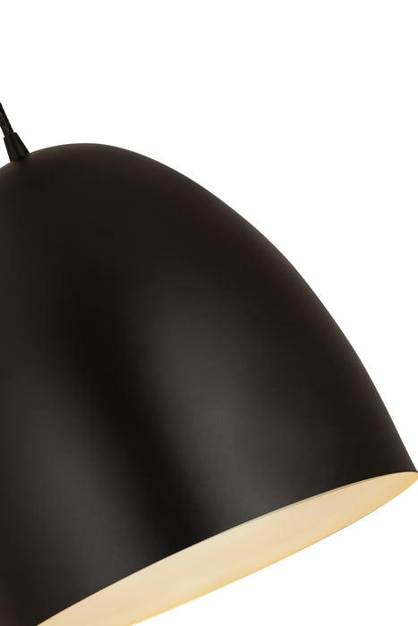 Z-Lite 6012P12-SBK Z Studio Dome Pendant One Light Pendant, Satin Black Alternate Image 4.jpg