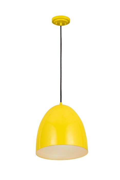 Z-Lite 6012P12-YEL Z Studio Dome Pendant One Light Pendant, Yellow Alternate Image 2.jpg