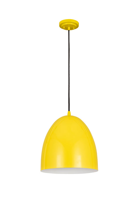 Z-Lite 6012P12-YEL Z Studio Dome Pendant One Light Pendant, Yellow Alternate Image 4.jpg