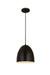 Z-Lite 6012P9-SBK Z Studio Dome Pendant One Light Pendant, Satin Black Alternate Image.jpg