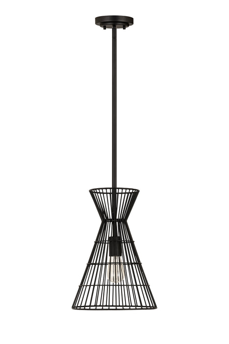 Z-Lite 6015MP-MB Alito One Light Mini Pendant, Matte Black Alternate Image 2.jpg