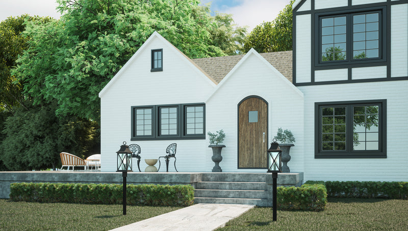 Quoizel ELB9009MB Ellerbee One Light Outdoor Post Mount, Mottled Black Alternate Image.jpg