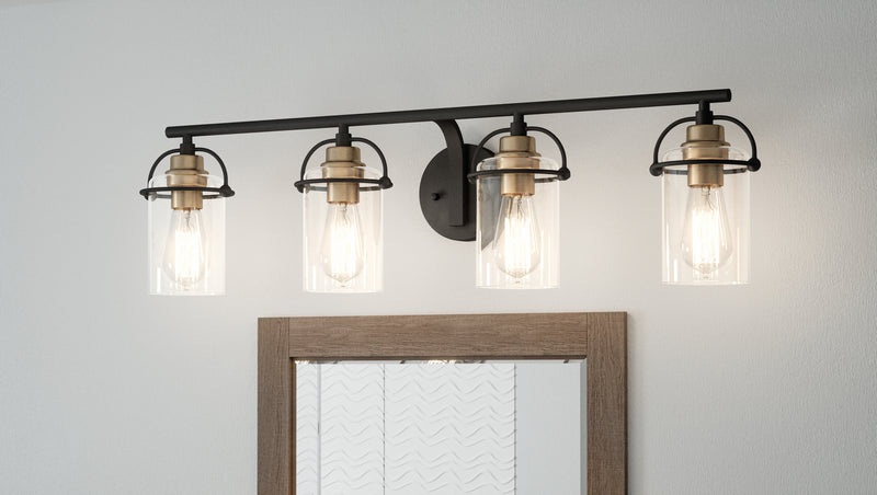 Quoizel EMR8604MBK Emerson Four Light Bath, Matte Black Alternate Image 6.jpg