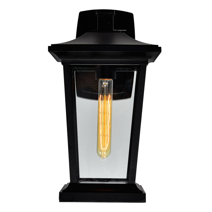 CWI Lighting 0413W8-1-101 Leawood One Light Outdoor Wall Lantern, Black Alternate Image 4.jpg