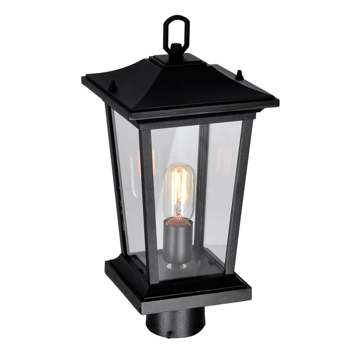 CWI Lighting 0413PT8-1-101 Leawood One Light Outdoor Lantern Head Black Alt 3.jpg