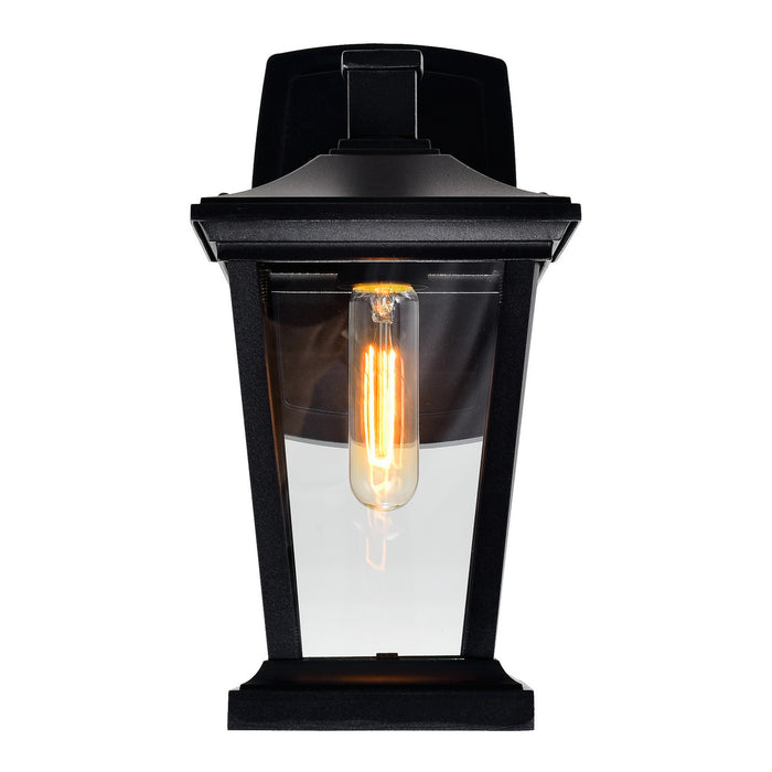 CWI Lighting 0413W7-1-101 Leawood One Light Outdoor Wall Lantern Black Alt 4.jpg