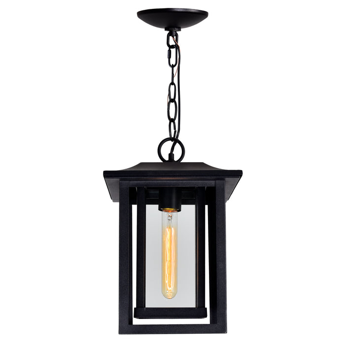 CWI Lighting 0414P10-1-101 Winfield One Light Outdoor Hanging Pendant, Black Alternate Image 2.jpg