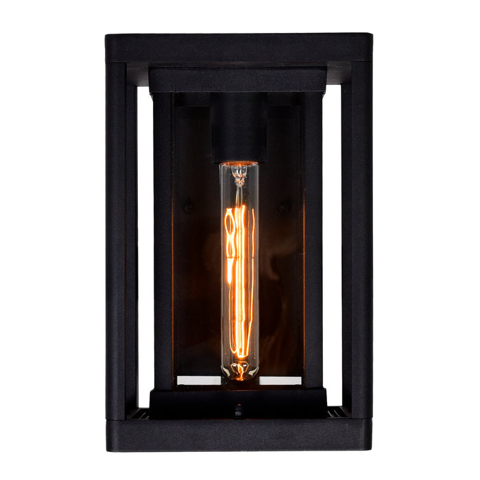 CWI Lighting 0415W7-1-101 Mulvane One Light Outdoor Wall Lantern, Black Alternate Image 3.jpg