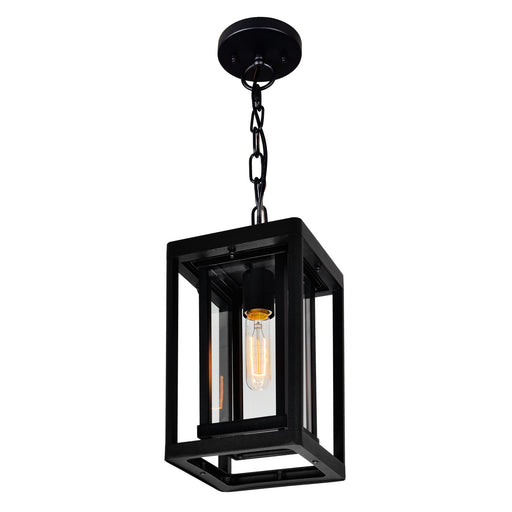 CWI Lighting 0415P7-1-101 Mulvane One Light Outdoor Hanging Pendant Black Alt 1.jpg