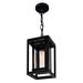 CWI Lighting 0415P7-1-101 Mulvane One Light Outdoor Hanging Pendant, Black Alternate Image.jpg