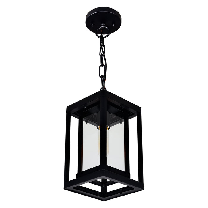 CWI Lighting 0415P7-1-101 Mulvane One Light Outdoor Hanging Pendant, Black Alternate Image 3.jpg