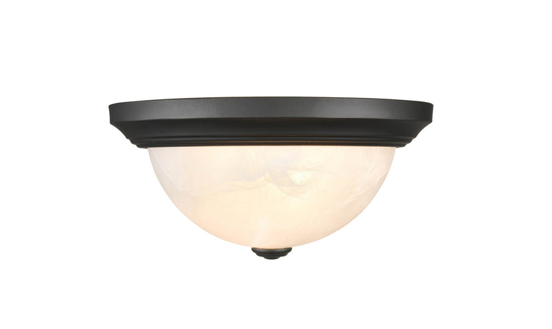 Millennium 4601-MB Two Light Flushmount, Matte Black Alternate Image 2.jpg