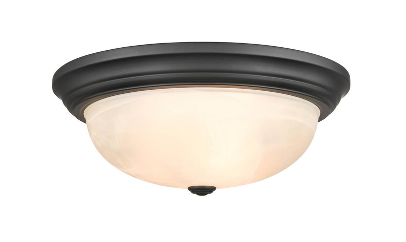 Millennium 4605-MB Three Light Flushmount, Matte Black Alternate Image 2.jpg