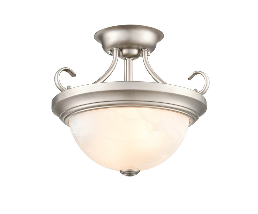 Millennium 4771-SN Two Light Semi-Flush Mount, Satin Nickel Alternate Image 2.jpg