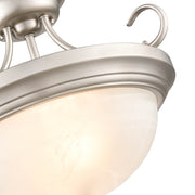 Millennium 4773-SN Two Light Semi-Flush Mount, Satin Nickel Alternate Image 2.jpg