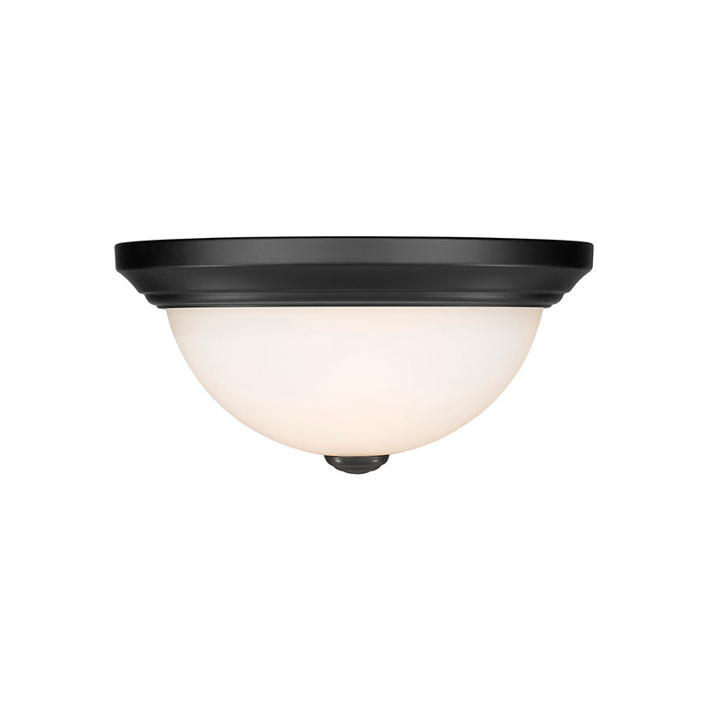 Millennium 4901-MB Two Light Flushmount, Matte Black Alternate Image 3.jpg