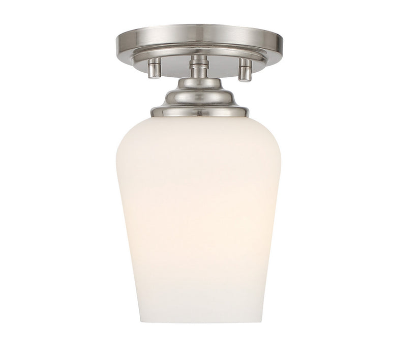 Minka-Lavery 4921-84 Shyloh One Light Pendant / Semi Flush, Brushed Nickel Alternate Image.jpg