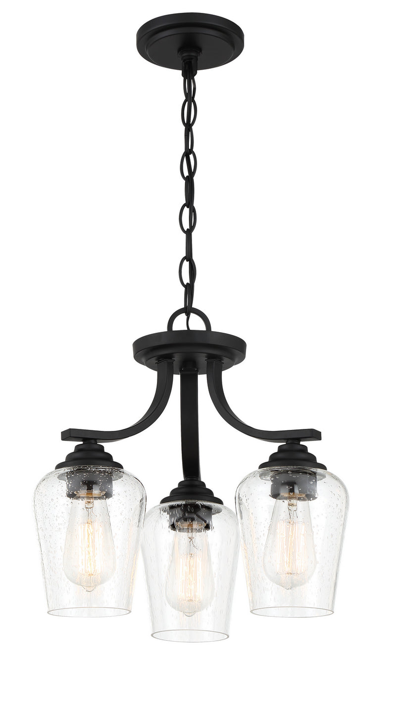 Minka-Lavery 4926-66A Shyloh Three Light Semi Flush / Chandelier, Coal Alternate Image.jpg