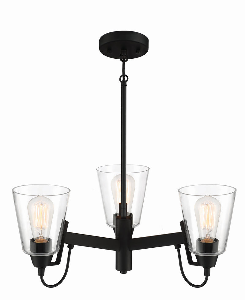 Minka-Lavery 3993-66A Beckonridge Three Light Chandelier, Coal Alternate Image.jpg