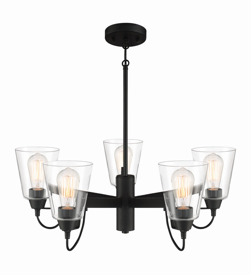 Minka-Lavery 3995-66A Beckonridge Five Light Chandelier, Coal Alternate Image.jpg