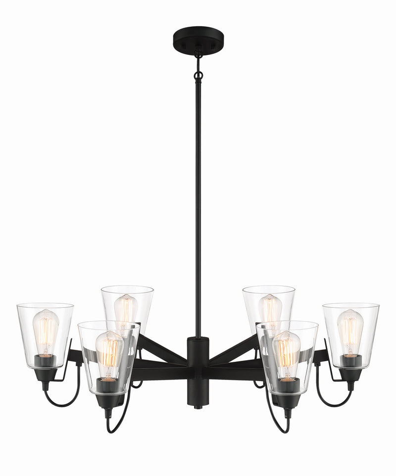 Minka-Lavery 3996-66A Beckonridge Six Light Chandelier, Coal Alternate Image.jpg