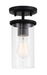 Minka-Lavery 4090-66A Haisley One Light Pendant / Semi Flush, Coal Alternate Image.jpg