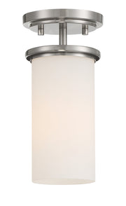 Minka-Lavery 4090-84 Haisley One Light Pendant / Semi Flush, Brushed Nickel Alternate Image.jpg
