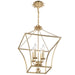 Crystorama 516-GA Broche Four Light Mini Chandelier Antique Gold Alternate Image.jpg
