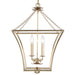 Crystorama 516-GA Broche Four Light Mini Chandelier Antique Gold Alternate Image 2.jpg