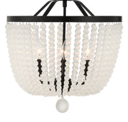 Crystorama 604-MK-FR Rylee Four Light Chandelier Matte Black Alternate Image.jpg