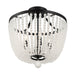 Crystorama 604-MK-FR Rylee Four Light Chandelier Matte Black Alternate Image 4.jpg
